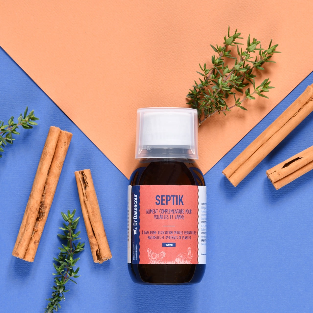 SEPTIK est un produit naturel spécialement conçu pour lutter efficacement contre les maladies infectieuses respiratoires poule, pigeon, lapin, volaille